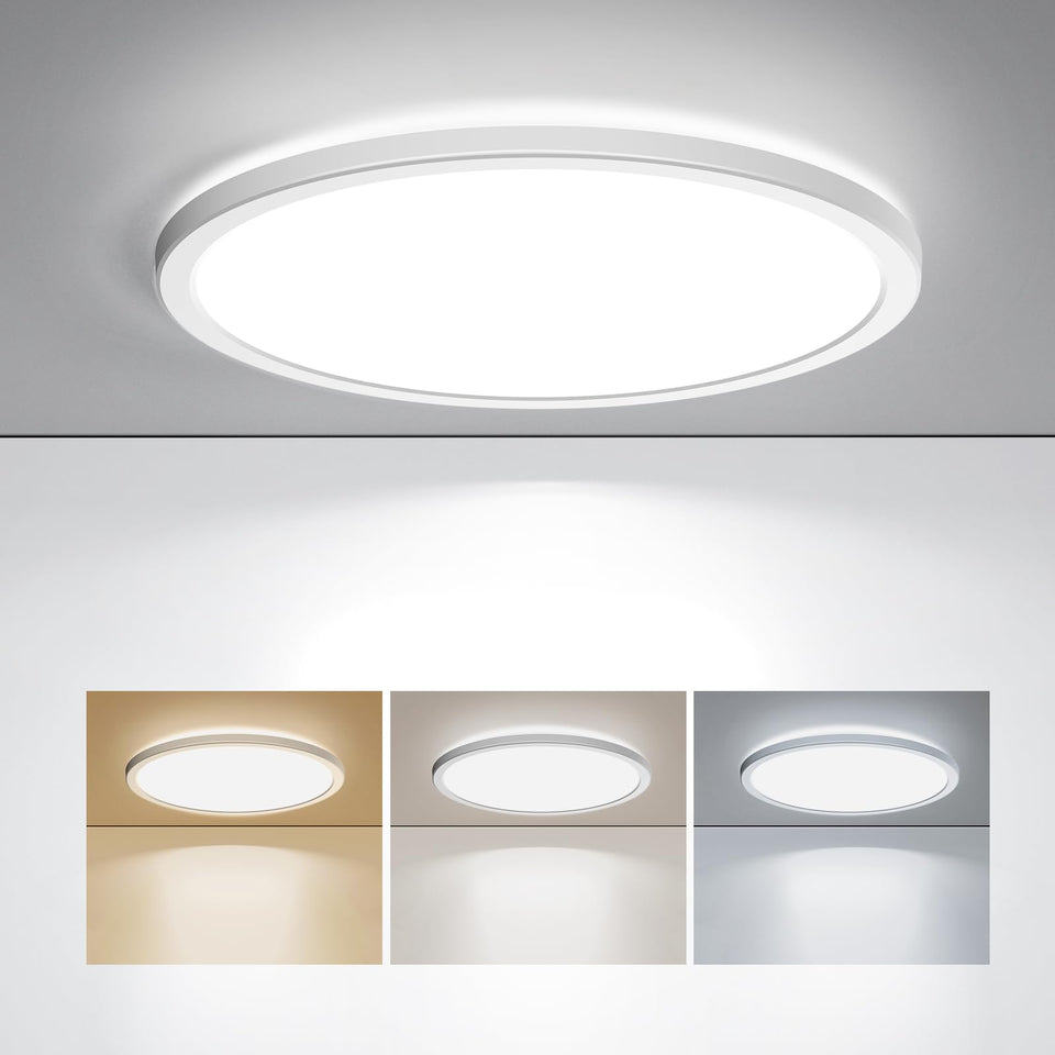 BLNAN LED flush mount 12-inch light for low ceilings.