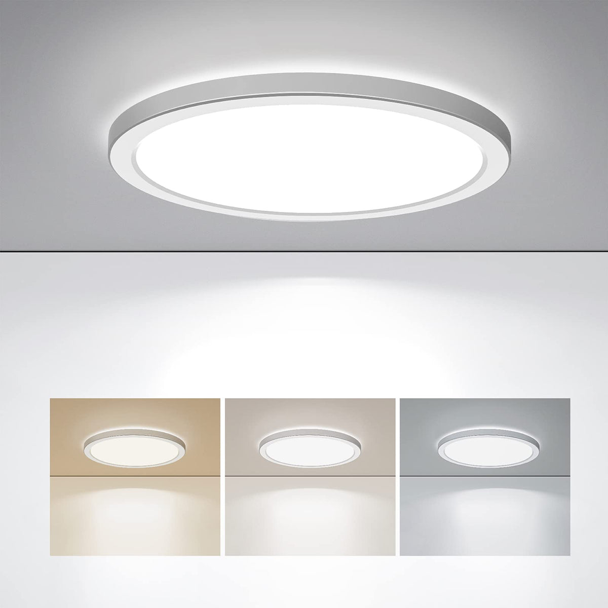 BLNAN LED flush-mount 9in for hallways with slim ceiling profile.