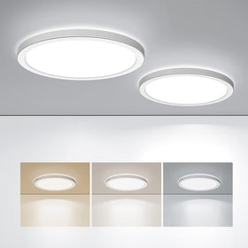 BLNAN LED flush-mount 9-inch round light adds a slim, modern touch to ceilings.