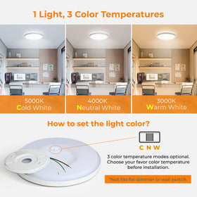 BLNAN light with color-temperature switch provides 3000K to 5000K versatility.