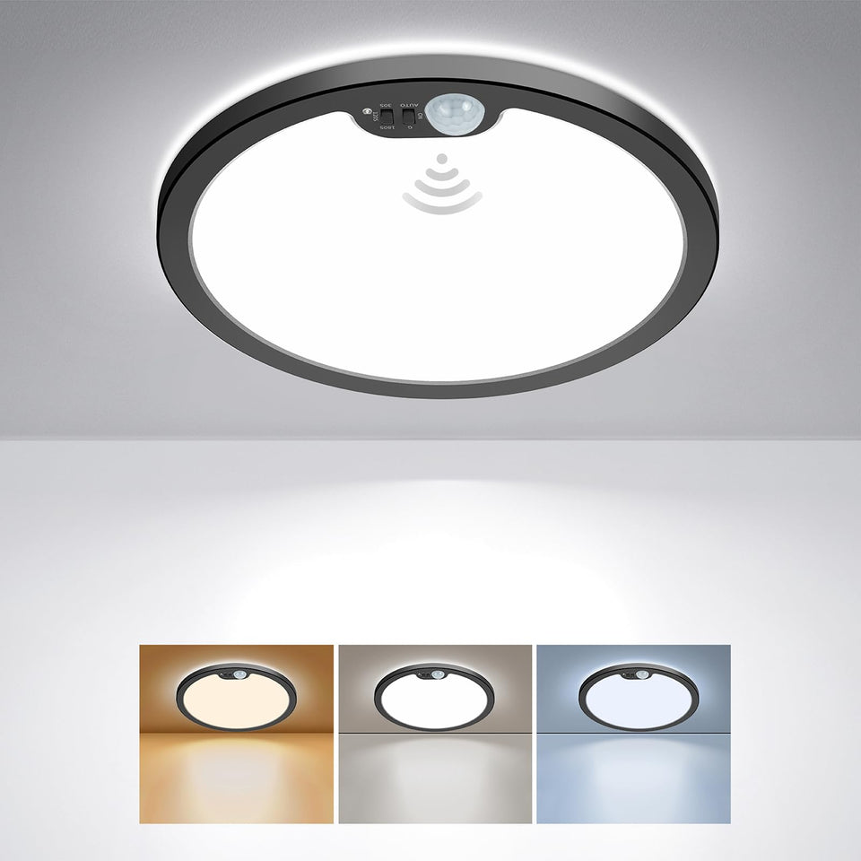BLNAN motion-sensor ceiling light front view, 8.7-inch, hands-free hallway lighting.
