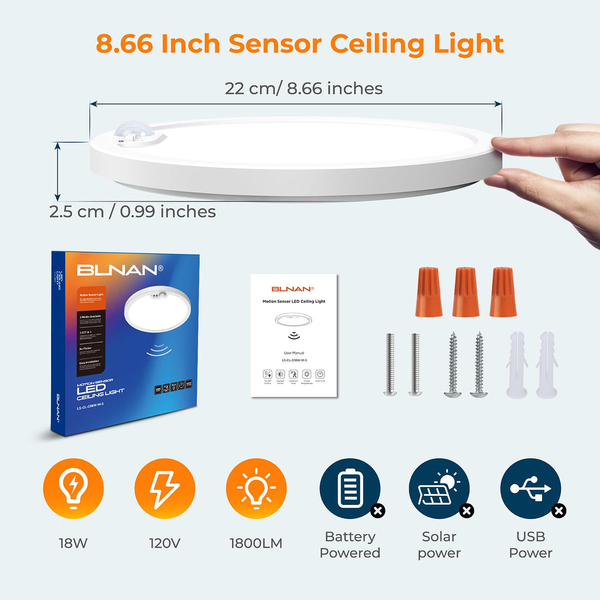 BLNAN multi-space LED light ideal for walk-in closet illumination