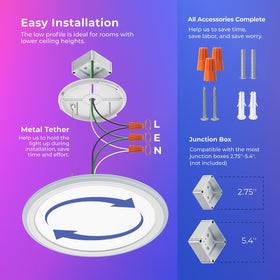 BLNAN RGB ceiling light creates party ambiance with synchronized colors