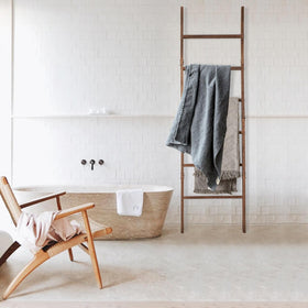 Blossome brown-washed ladder brings rustic farmhouse appeal