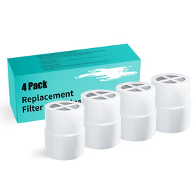 BLOTMS Jolie shower head replacement filter 4-pack improves water quality for daily use