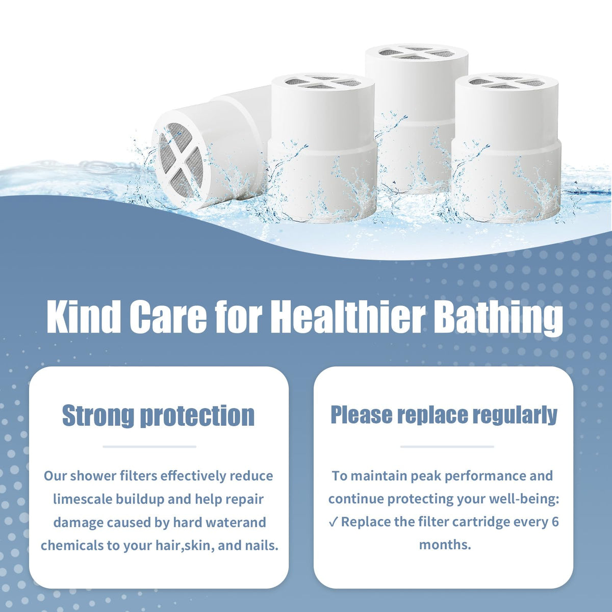 BLOTMS easy three-step installation guide shown in product image
