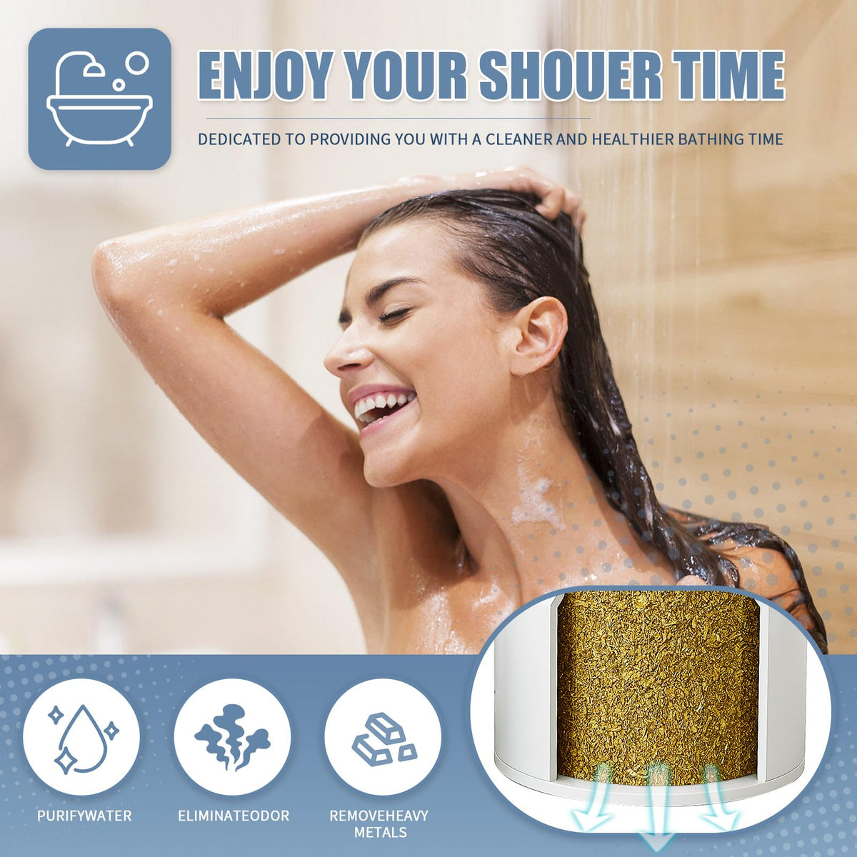 BLOTMS softened skin and hair using vitamin-infused Jolie filter in action