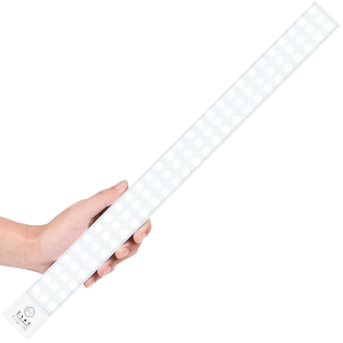 BLS 84 LED closet light front view shows cordless brightness for shelves and cabinets