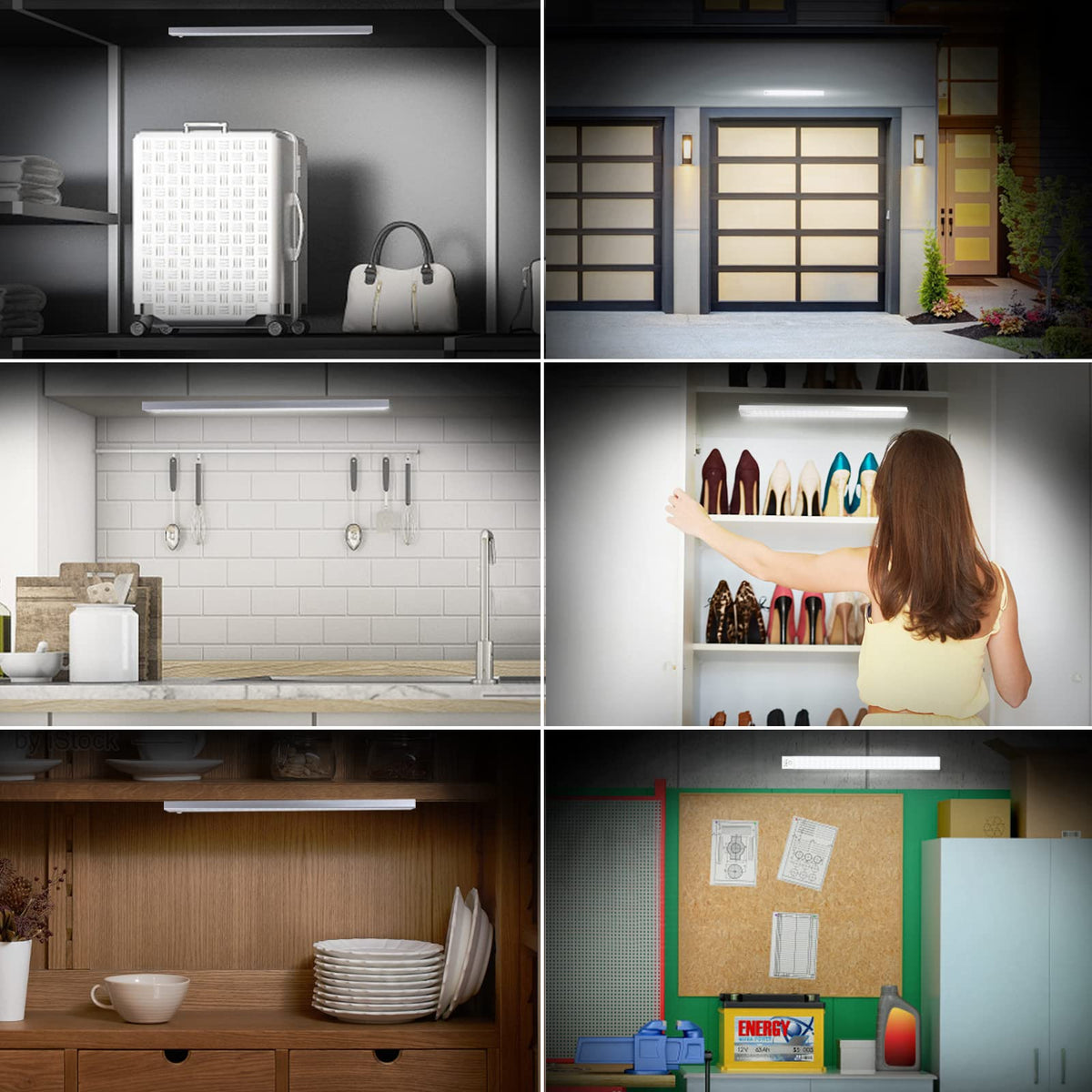 BLS 84 LED closet light suits closets, cabinets, and garages for bright visibility