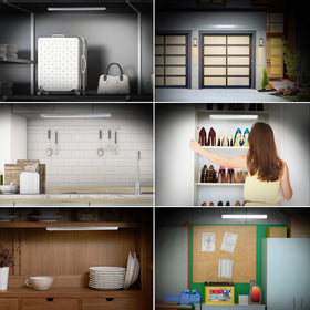 BLS 84 LED closet light suits closets, cabinets, and garages for bright visibility