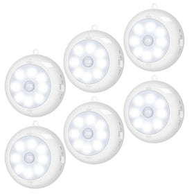 BLS motion sensor light indoor 6-pack provides bright, hands-free illumination for any room