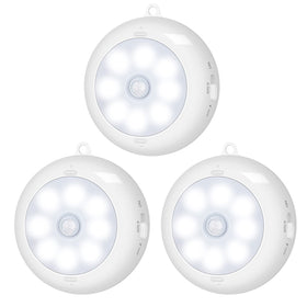 BLS Motion Sensor Light indoor closeup with bright closet illumination