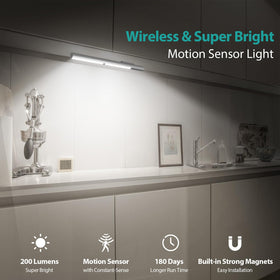 BLS T401 motion sensor auto mode provides hands-free lighting when entering a space.