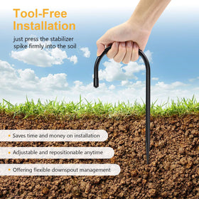 BLSGBUIDING durable iron construction resists rust and harsh weather versus plastic.