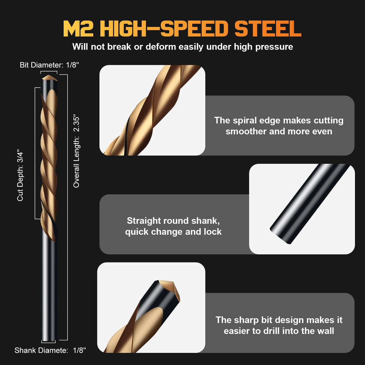 Blu7ive pilot-point drywall bit precision for accurate electrical box cuts.