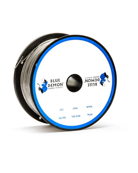 Blue Demon 309LFC-O X spool close-up for stable wire feed and smooth welds.