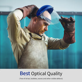 Blue Eagle FC48N rapid-replacement visor enables quick setup with the B1 browguard.