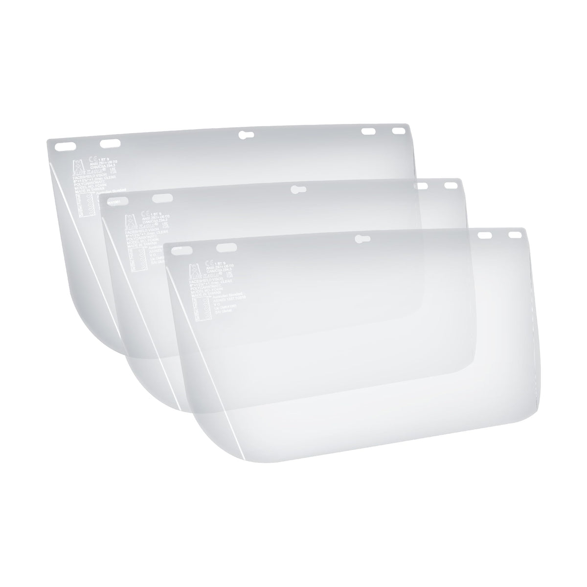 Blue Eagle FC48N visor in clear view with excellent optical clarity for precise work.