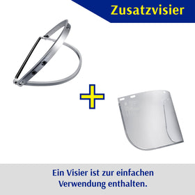 Blue Eagle replacement high-impact visor for reliable protection.