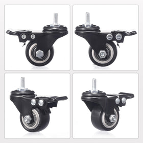 Blue Handcart polyurethane wheels protect floors while rolling quietly.