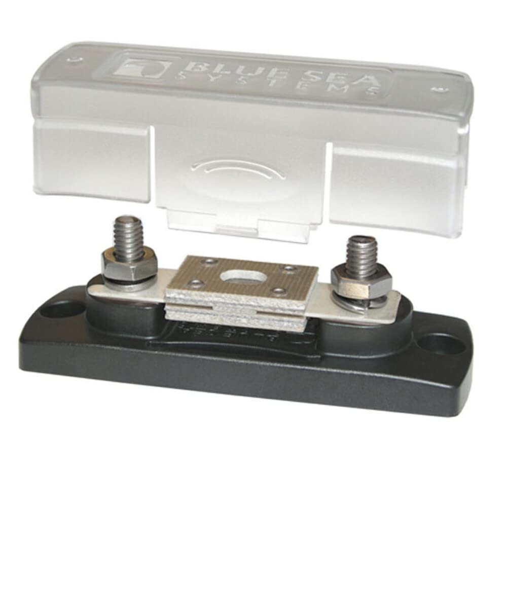 Blue Sea Systems 5005 ANL fuse block with insulating cover for marine 32V DC applications