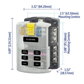 Blue Sea Systems 5025 compact design reduces wiring clutter