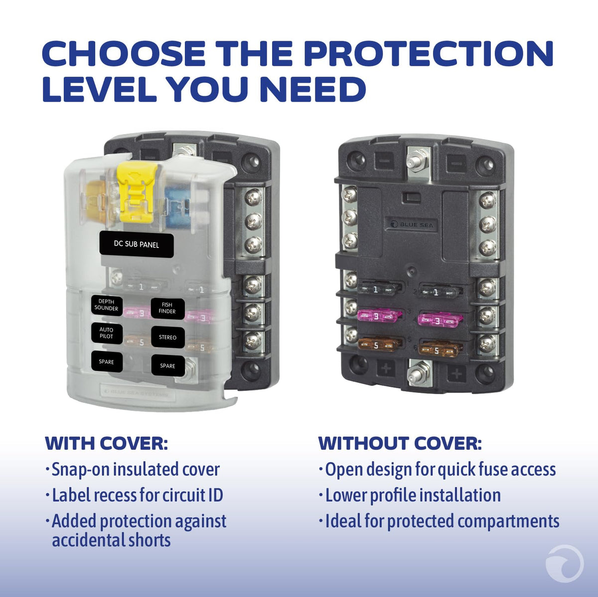 Blue Sea Systems 5025 insulating cover close-up protects terminals