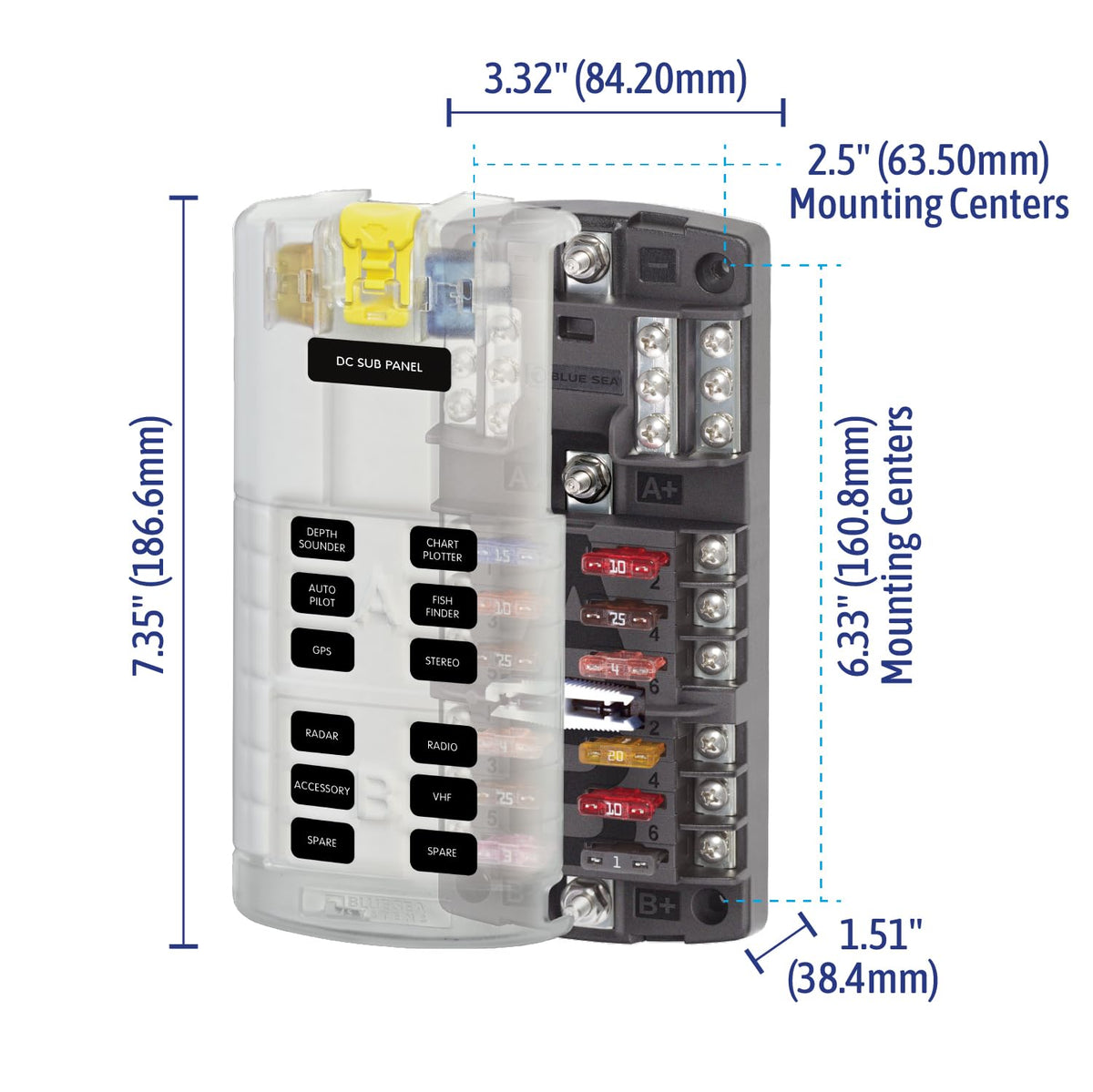 Blue Sea Systems 5032 two battery configurations for flexible power management