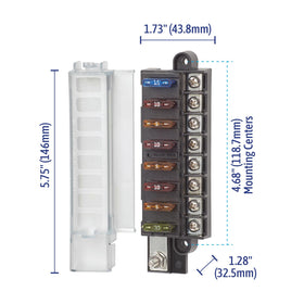 Blue Sea Systems 5046 ST insulating cover protects terminals and labeling.