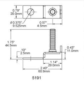 Blue Sea Systems 5191 fuse block terminal offers weatherproof protection for open cockpit boats.