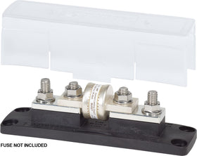 Blue Sea Systems 5502 fuse block side view, sturdy mounting for rugged installs