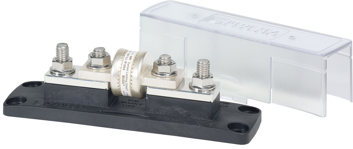 Blue Sea Systems 5502 fuse block top view, fast protection for DC circuits