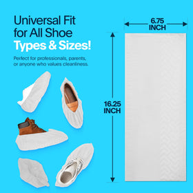 Blue Shoe Guys disposable boot covers resist water during messy tasks