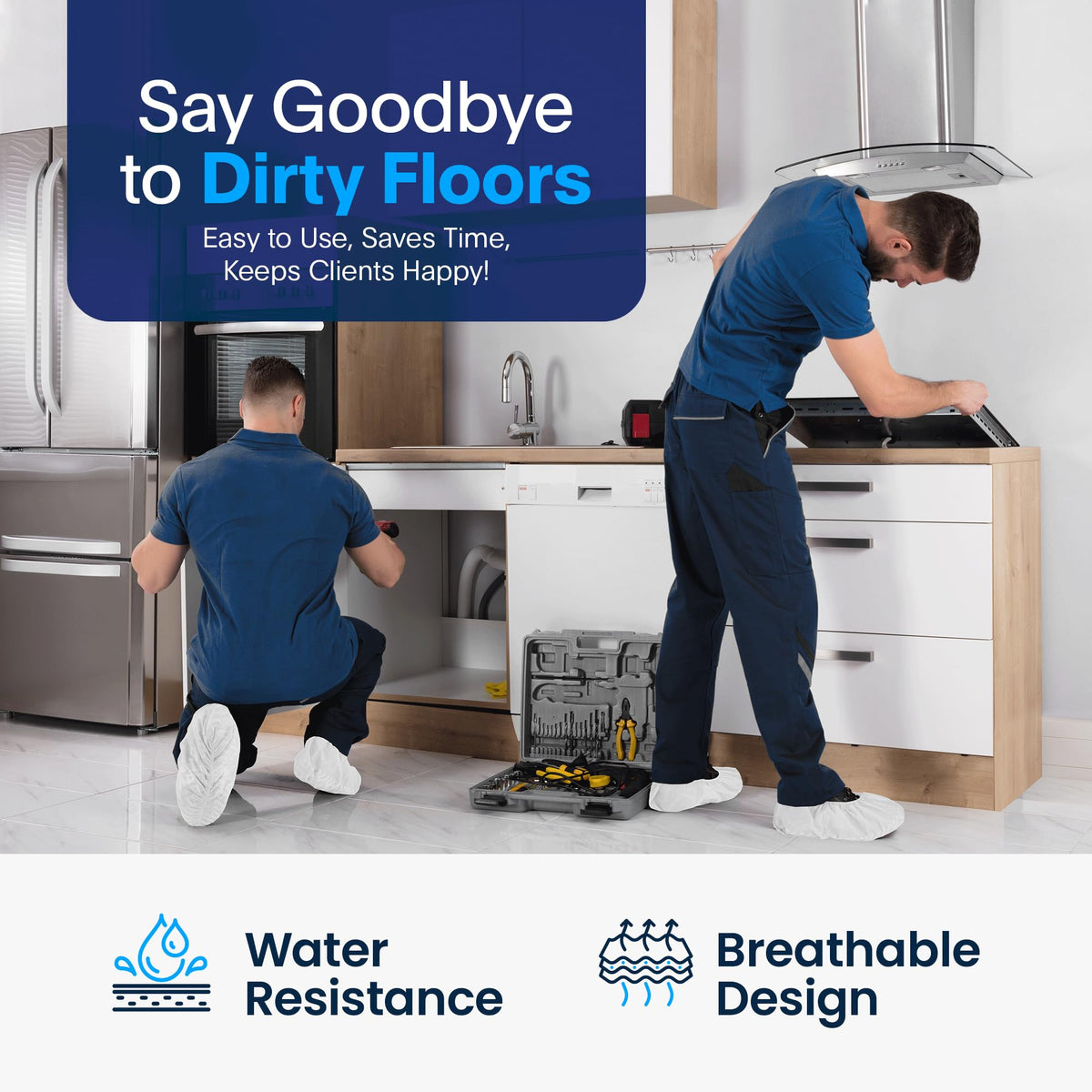 Blue Shoe Guys protectors ideal for realtors, contractors and movers