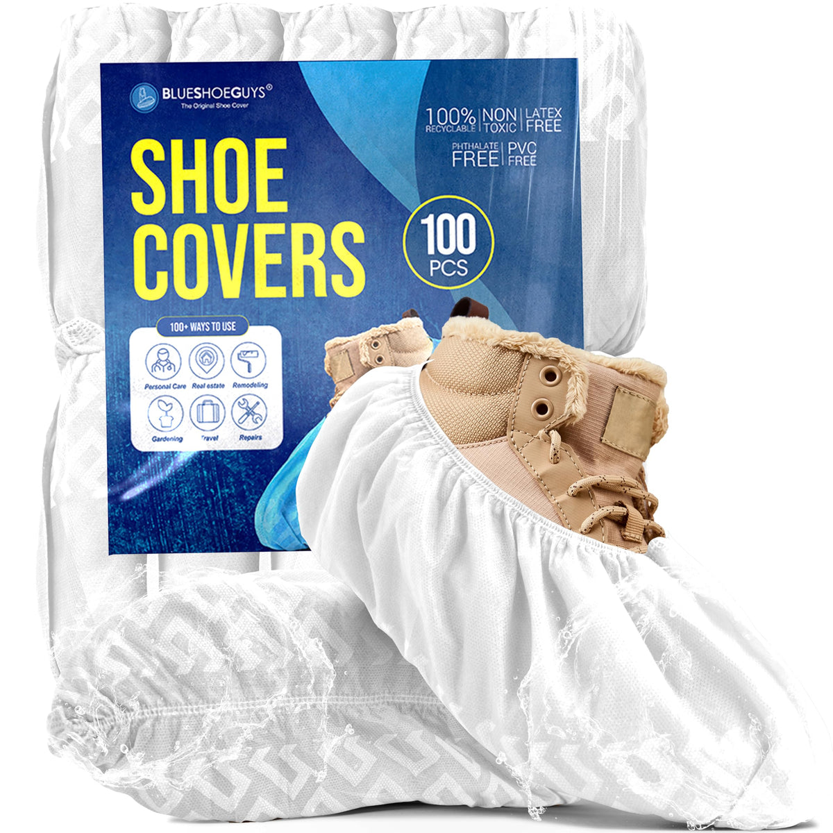 Blue Shoe Guys provide floor protection for carpets and hardwood floors