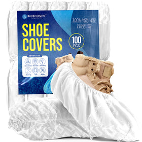 Blue Shoe Guys provide floor protection for carpets and hardwood floors