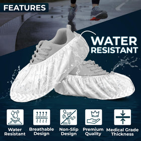 Blue Shoe Guys boot covers offer secure elastic-fit for a wide shoe range