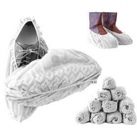 Blue Shoe Guys premium boot covers provide floor protection with a large-size fit for most shoes