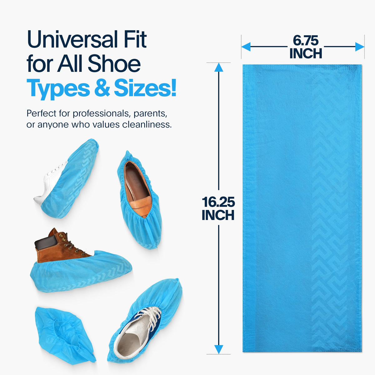 Blue Shoe Guys recyclable non-toxic protectors safeguard floors with eco-friendly design