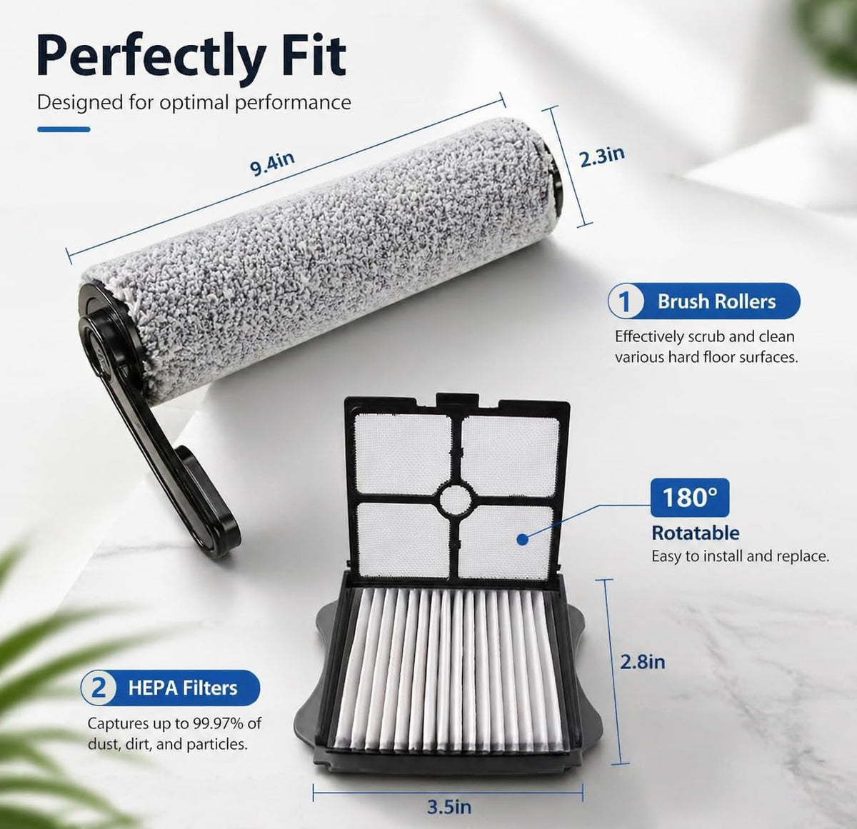Bluearks compatible with S5 Pro 2 extends vacuum versatility.