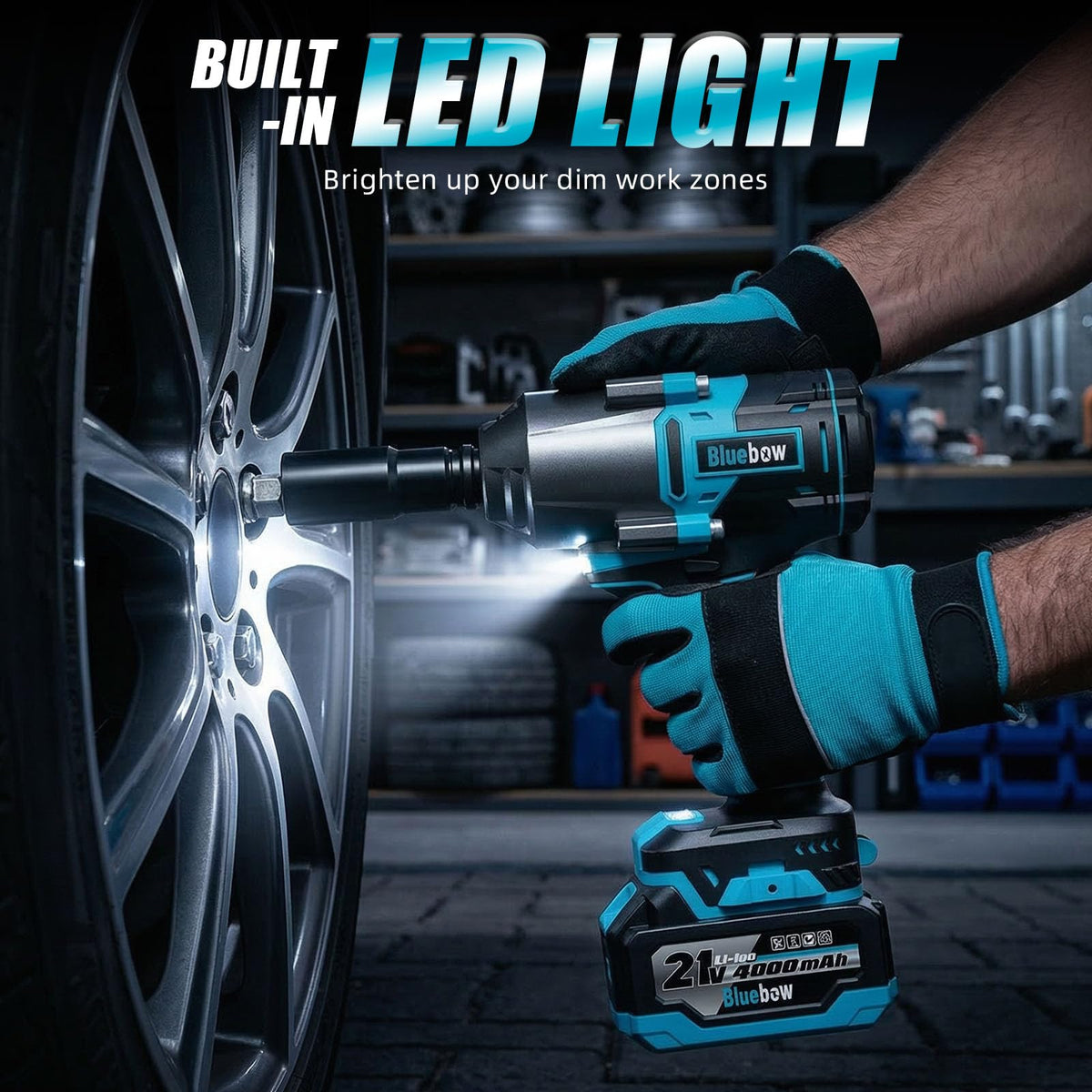 Bluebow case protects tools and keeps components organized.