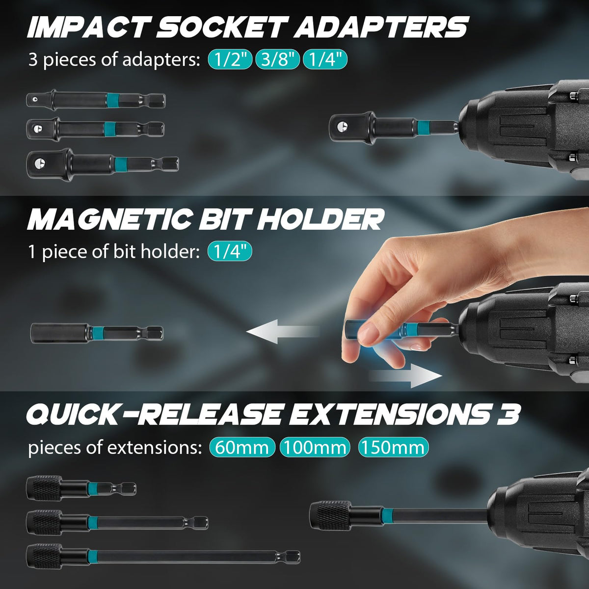 Bluebow metric and SAE size range for versatile projects