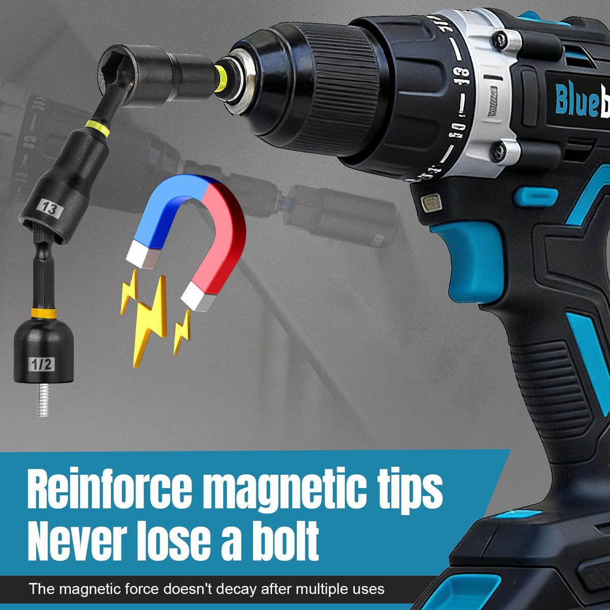 Bluebow quick-release extension for easy tool reach