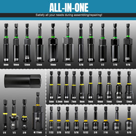 Bluebow socket adapters and wing nut driver enable versatile fastening