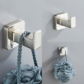 Bluebyrne all-in-one brushed nickel bathroom set for cohesive styling