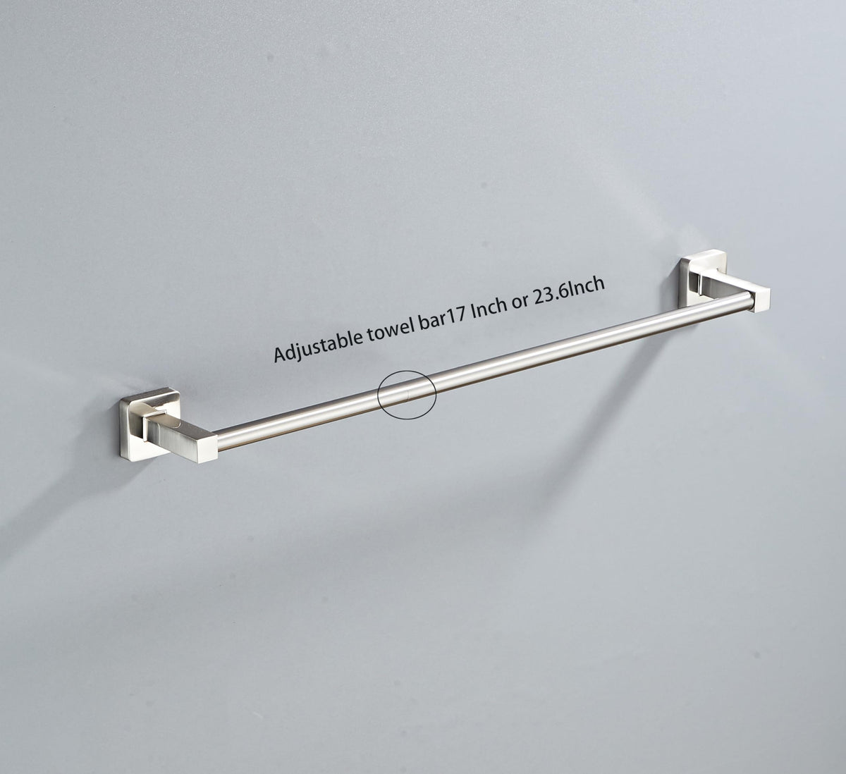 Bluebyrne brushed nickel toilet paper holder keeps rolls within reach