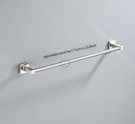 Bluebyrne brushed nickel toilet paper holder keeps rolls within reach
