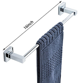 bluebyrne chrome towel ring on wall for convenient hand drying