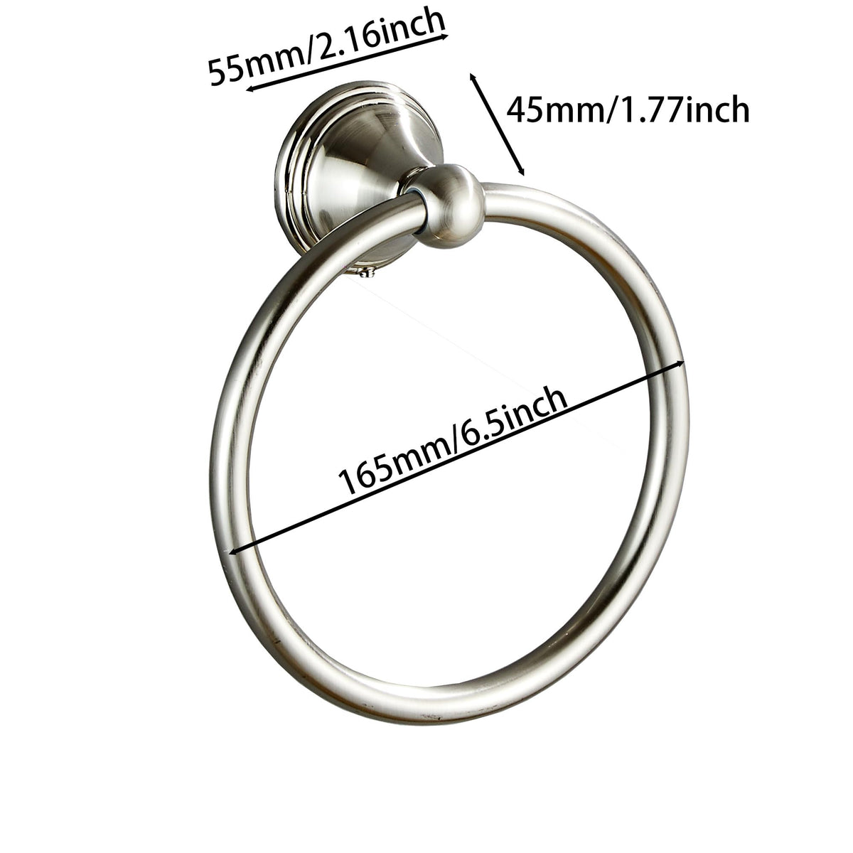 BlueByrne stainless steel construction resists rust for long lasting bathroom use