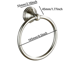 BlueByrne stainless steel construction resists rust for long lasting bathroom use